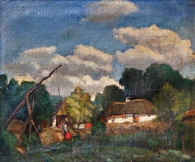 Farmyard by Bela Ivanyi Grunwald